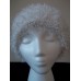 Hand knitted fuzzy & warm beanie/hat  white  eb-78514356